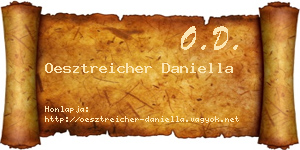 Oesztreicher Daniella névjegykártya